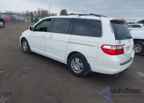 2005 Honda Odyssey Ex-L z USA, uszkodzony, nr VIN 5FNRL387X5B040998